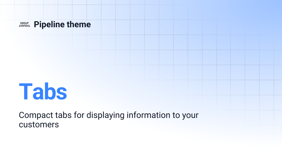 Tabs | Pipeline theme